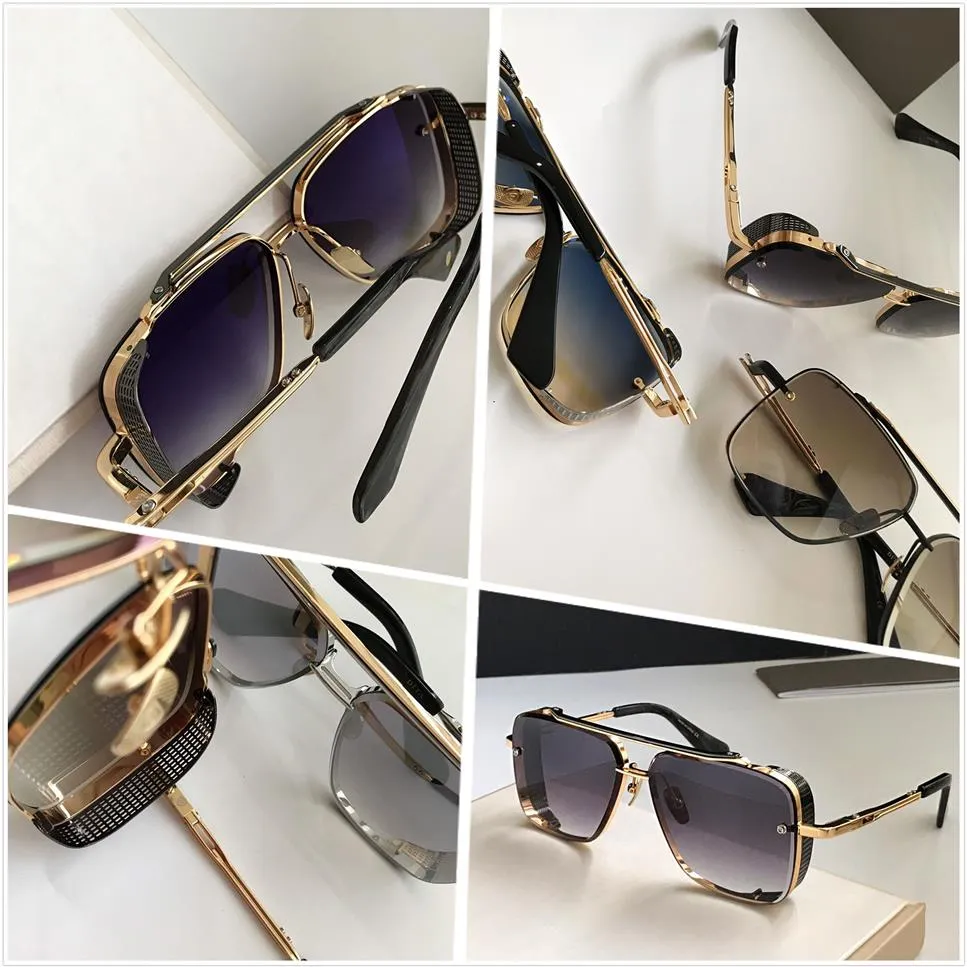 NOVO LIMITED LIMITED EDIÇÃO SUNGLESSES Designer Metal Metal Vintage Sunglasses Style Style Square sem moldura lente UV 400 com case original2527