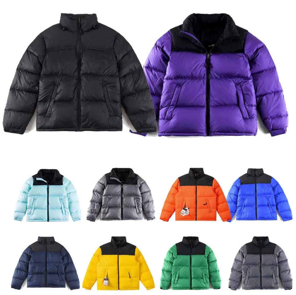 2024 Men's puffer jacket coat down jackets co-branded design fashion north parker winter women's outdoor casual warm and fluffy clothes for couplesstreet size m to xxl