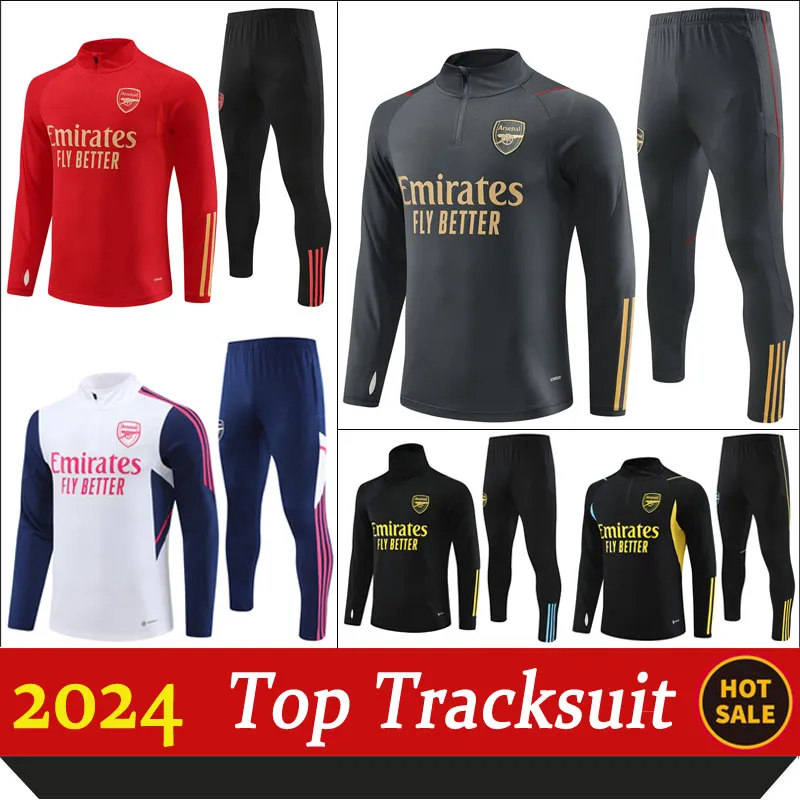 2024 남자 트랙 슈트 Pepe Saka Tracksuit Havertz 23/24 훈련복 Odegaard Thomas Tierney Smith Gunners Transport Men Sportswear Kit