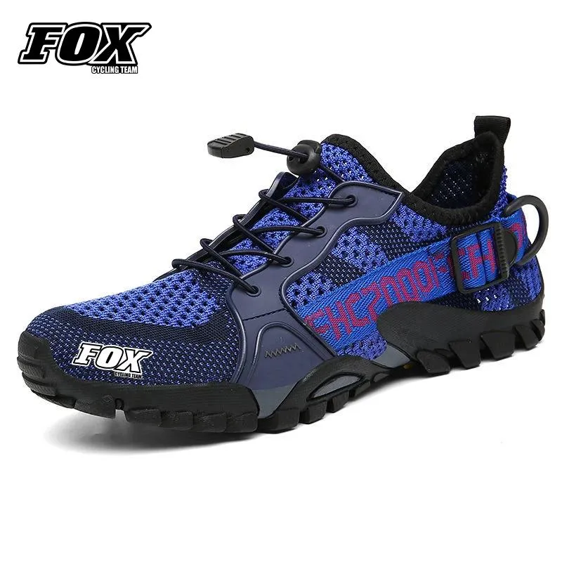 Sapatos Fox Ciclismo Sapatos de equipe MTB Bike Road Bike Breatable Quickdry Men's Cycling Sneaker Summer Shoes Mtb Sapatos de Mountain Bike Shoes