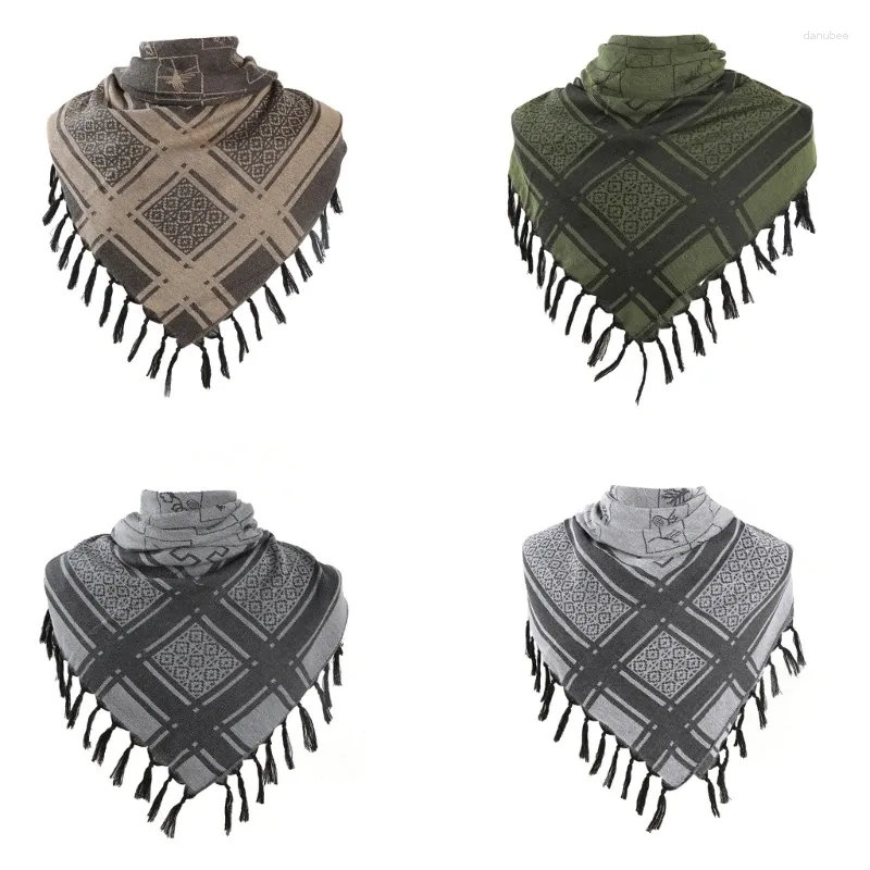 Lenços Jacquard Padrão Keffiyeh Lenço árabe para aventuras ao ar livre