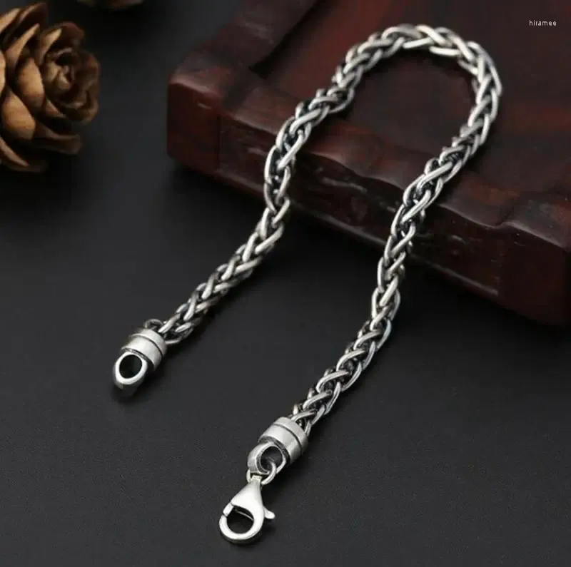 Link Bracelets Simple Stainless Steel Keel Braided Bracelet For Men Casual Fashion Universal Clothing With Jewelry Gifts