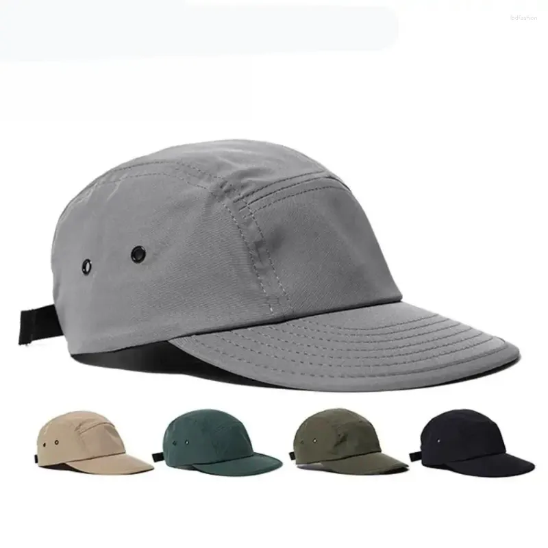 Visors Fast Dry 5 Panel Baseball Caps Solid Color Women Men Beach Cap Hiphop Snapback Casquette Outdoor