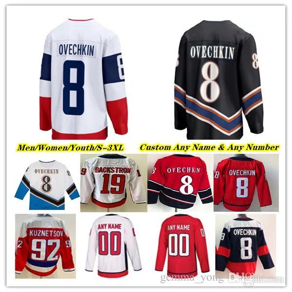 Alex Ovechkin Washington Hockey Jerseys Tom Wilson Dylan Strome John Carlson T.J.Oshie Evgeny Kuznetsov Aliaksei Protas Anthony Mantha Connor Ichael Backstrom