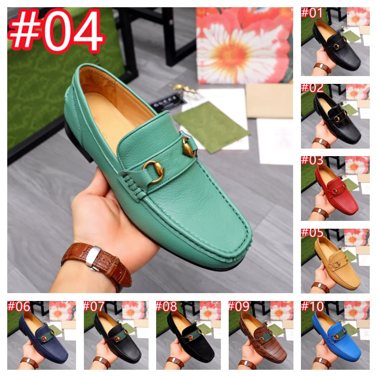 11model en cuir chaussures talons bas chaussures de chaussures de chaussures de chaussures en brogue