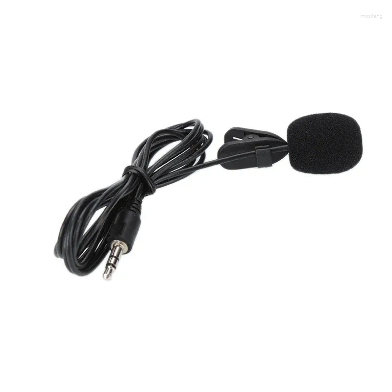 Microphones Clip-On Lapel Lavalier Microphone 3,5 mm Tie Clip Smart Phone Recording PC för att tala