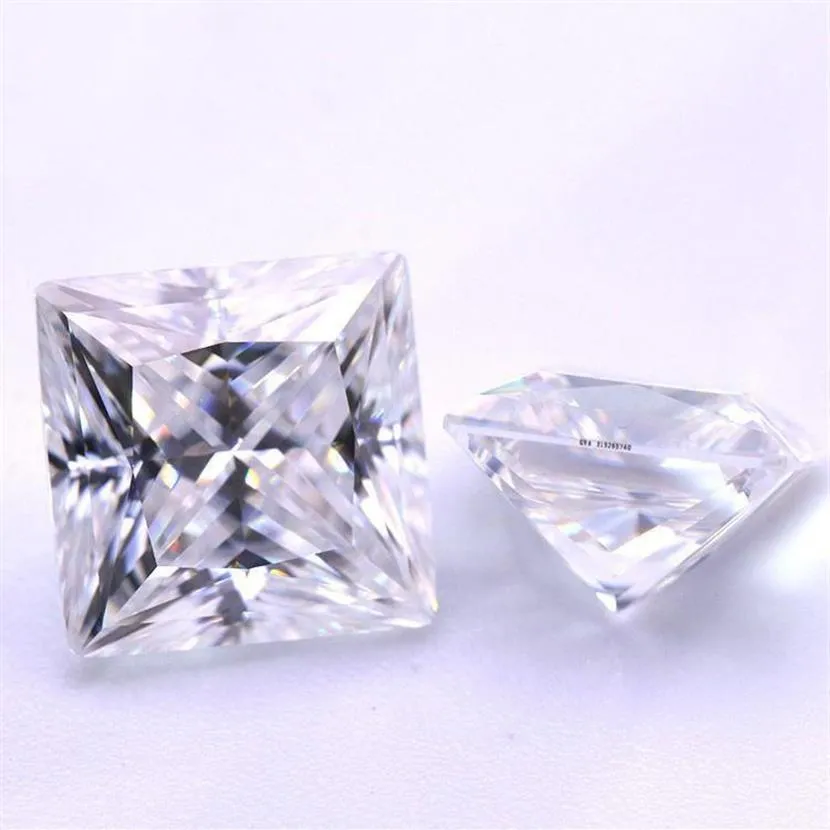 D Color VVS Princess Cut Moissanite k золото с каменным кольцом инкрустация 3ct 2ct 1ct112454