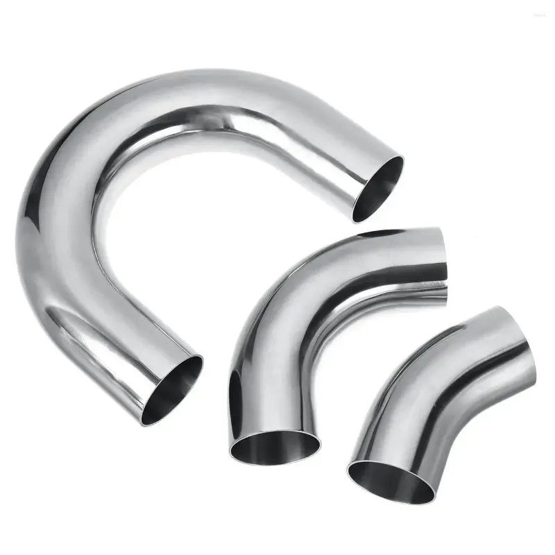 Universal 50mm 2" Elbow Connector Pipe 45°/90°/180° Stainless Steel Bend Car Auto Welded Exhaust