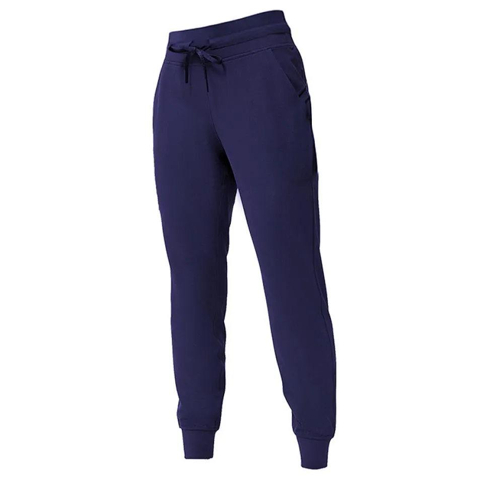 Kadınlar Açık Sweatpants Fitness Yoga Pantolon İnce Ön El Cepleri ile İnce Joggers Oluşturdu Pantolon Pantolon Gevşek Düz Nefes2943427