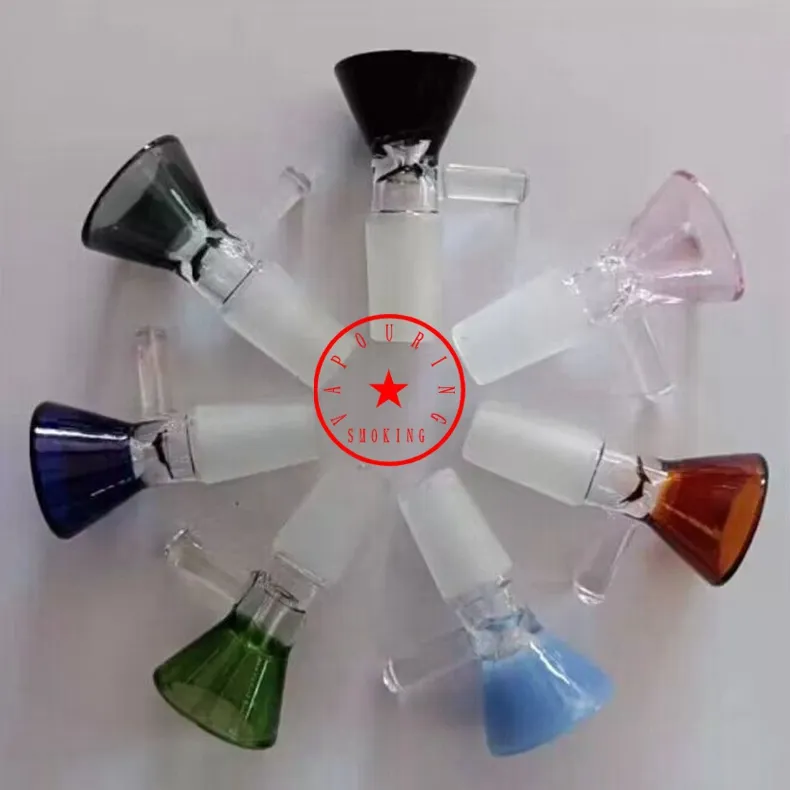 Cool Colorful Glass Smoking Bubbler Feito artesanal 14mm 18mm machos articula