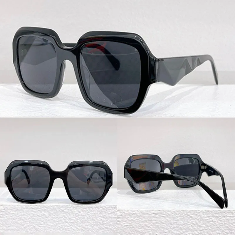 PR Symbol Symbol Sunglasses Acetato Frame Geralmente, com facetas geométricas complexas nas bordas Design tridimensional de templos com o logotipo PR PR28ZS