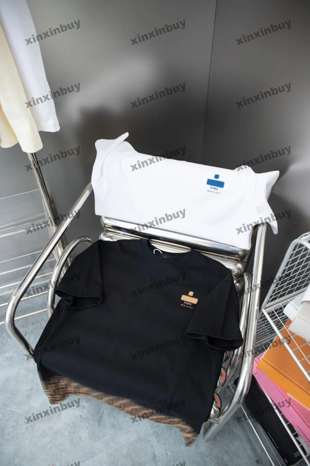xinxinbuy 2024 hommes designer tee t-shirt roma lettre imprime à manches courtes coton femmes noires blanches gris s-xl