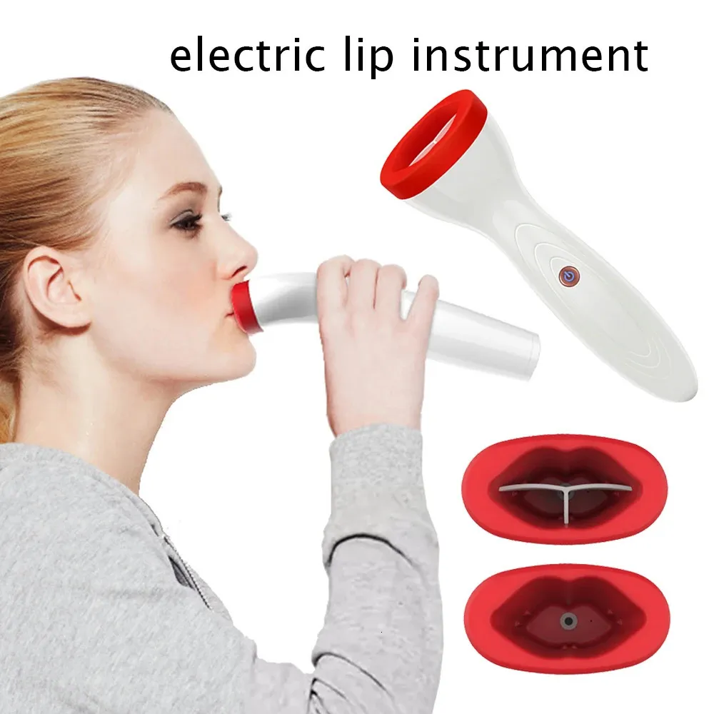 Silicone Lip Plumper Device Electric Plump Enhancer Care Tool Natural Sexy Bigger Fuller Lips Enlarger Labios Aumento Pump 231222