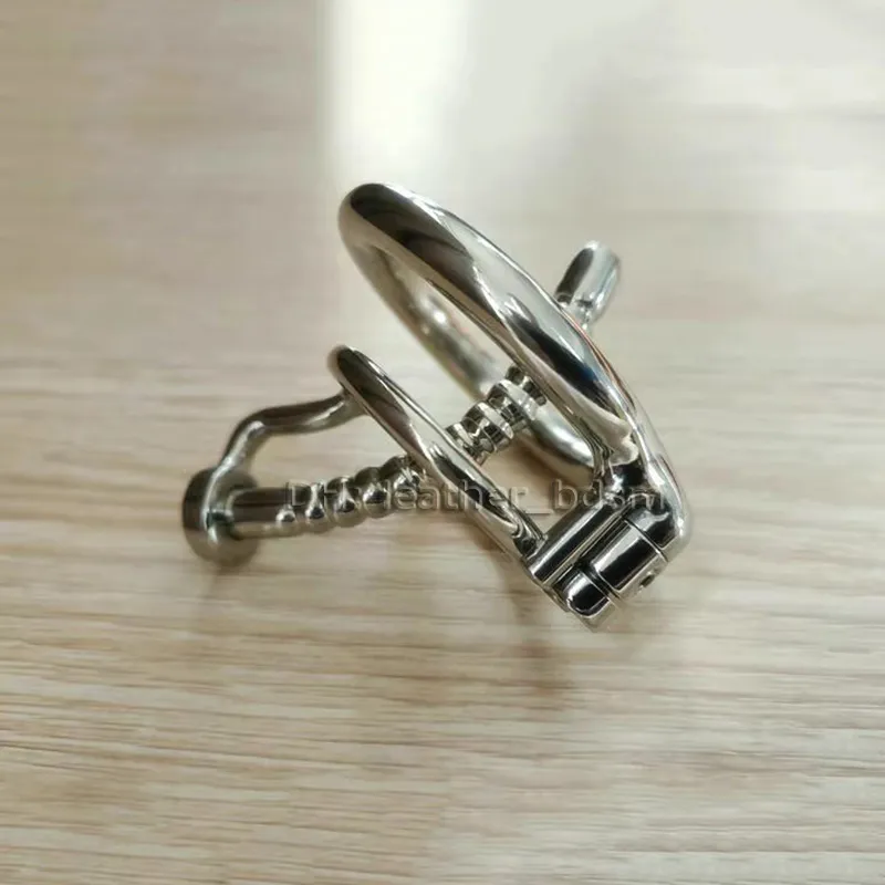 Dispositivi di castità personalizzabile con tubo uretrale in acciaio inossidabile il pene maschio Castità CAGE invisibile sesso sesso sesso uomini