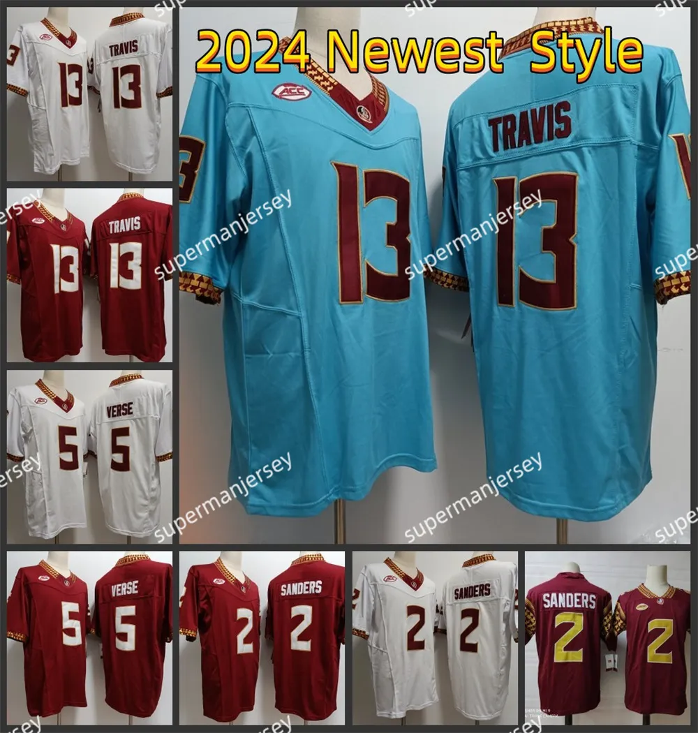 Florida NCAA College State Football Jersey Jerseys Stitched FSU 13 Travis 12 Chubba Purdy 2 Deion Sanders 5 Winston 2024 Nyaste stil