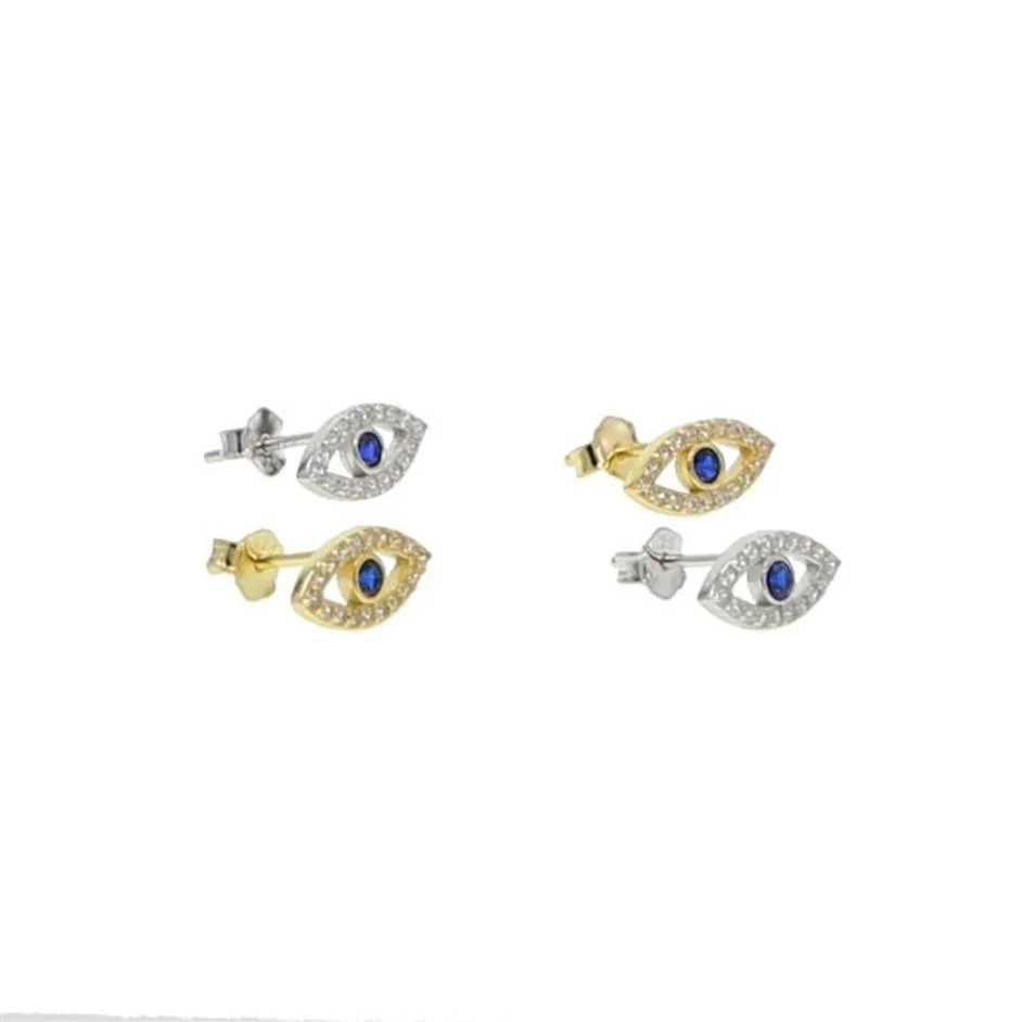Stud Real 925 Sterling Silver Factory Drop Fine Turkish Jewelry Studs Micro Pave CZ Bling Earrings325G