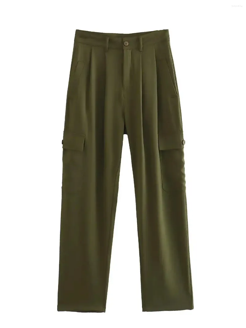 Pantaloni da donna Army Green Cargo Donne Fashi