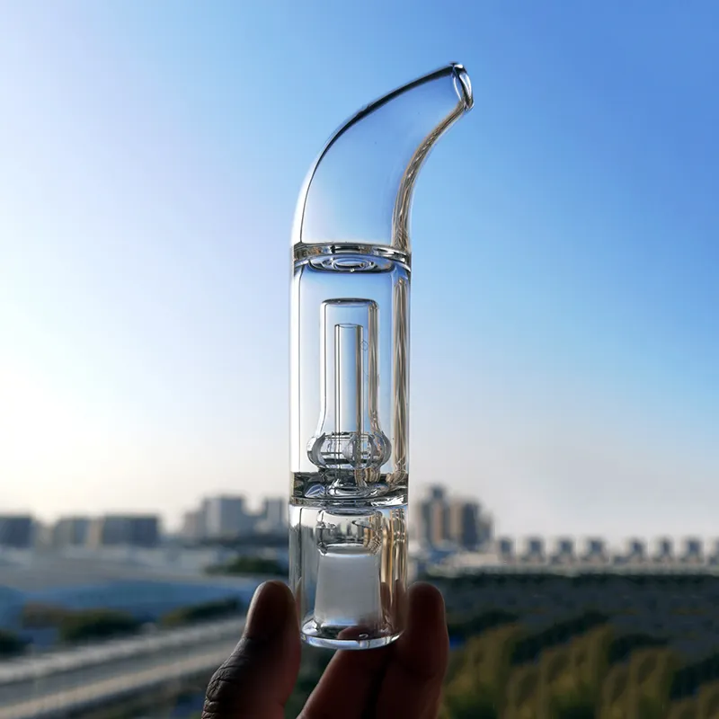 Szklany bong zakrzywiony ustnik Bubbler Hakahs 2.0 Woda Bubblery narzędzie Rozmiar 14 mm 18 mm dla solo powietrza Pax2 Pax3 Akcesoria palenia Bongs Dab Rig