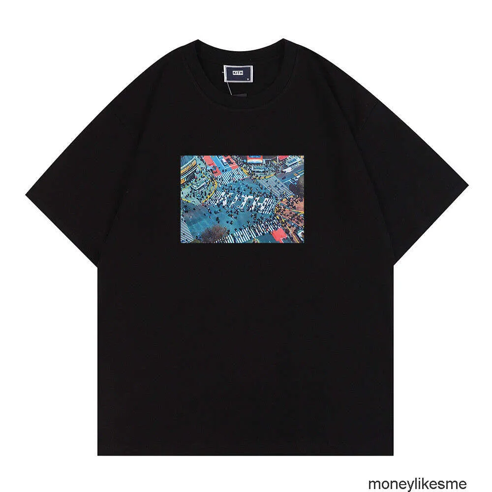 DHgate.com:Kith Tokyo Bustling Street View Pattern Printed