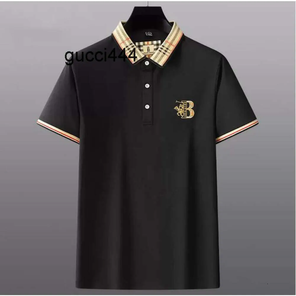 Baumwoll-Brief Burberies Burbreries T-Shirt Burberrries POLO Burberriness Kurzarm-Poloshirt mit Stickerei, modisches Hemd, halbarm, Sommer, S, Herren-Revers, SWMZ