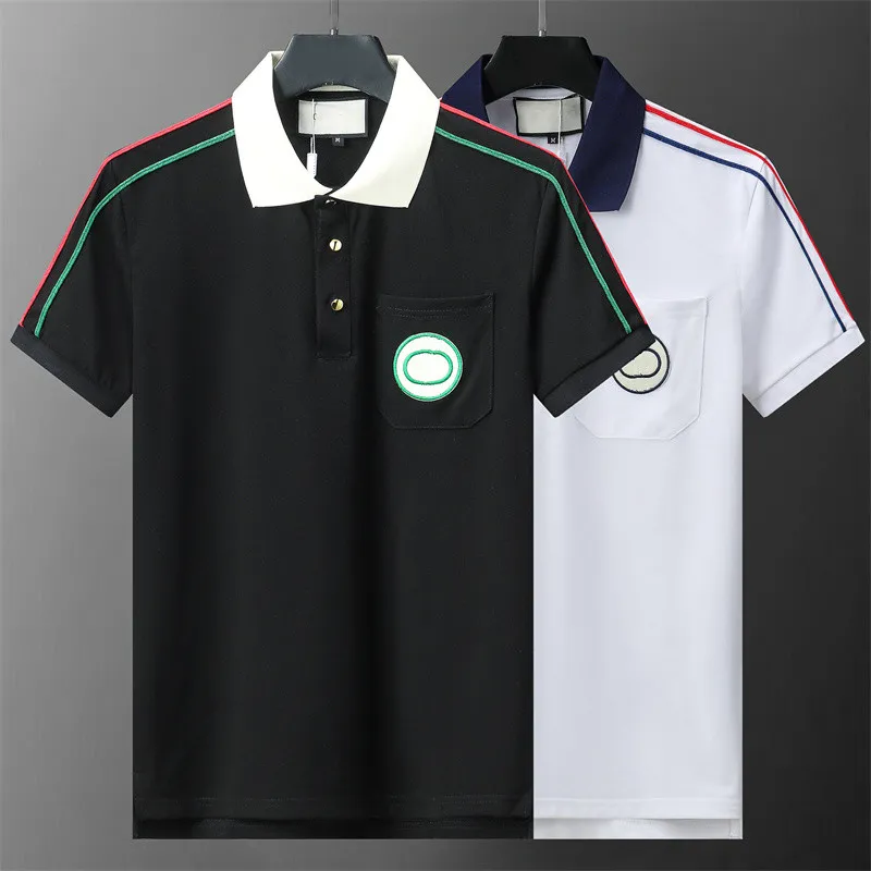 Mens Designer Polo Shirts For Man High Street Italy Embrodery Printing Brands Kläder Fashionabla korta ärmar Kläd Tees