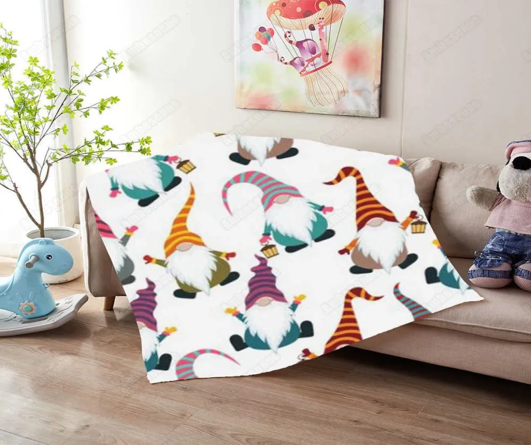 Weihnachten Gnomes Dekor Decke Home Decor Decken für Betten Sherpa flauschiges Bett Spread Sofa Weiche Wurf Decke Home Living Bettwäsche 24572286