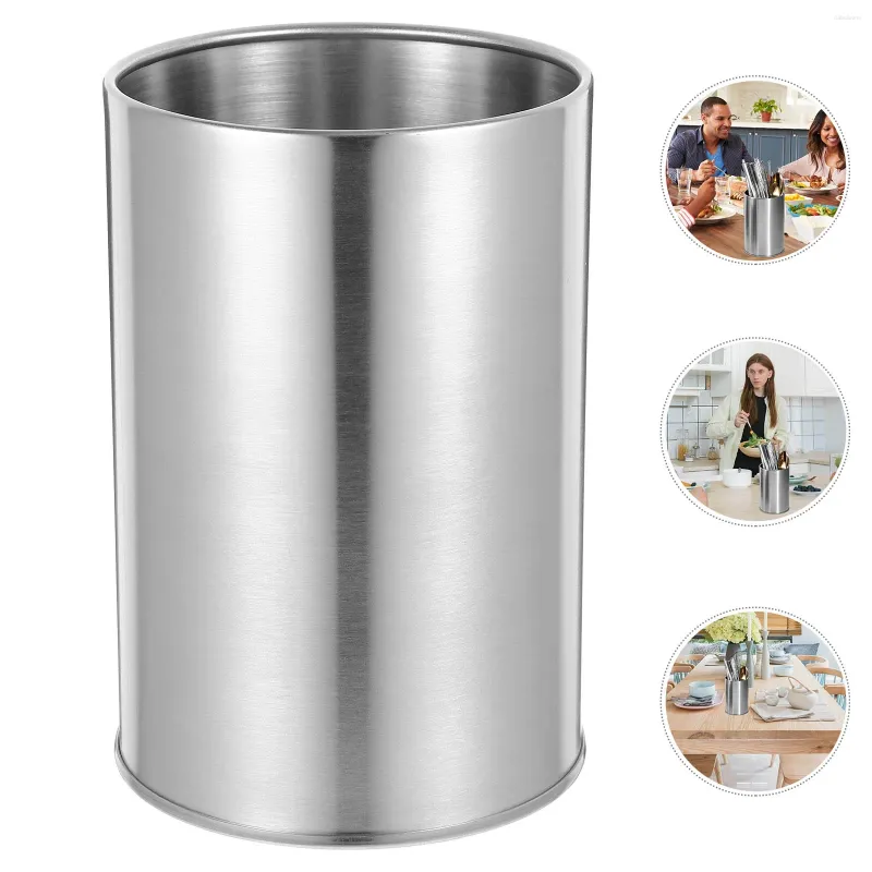 Storage Bottles Stainless Steel Chopstick Holder Kitchen Utensil Decor Spoons Holders Accessories For