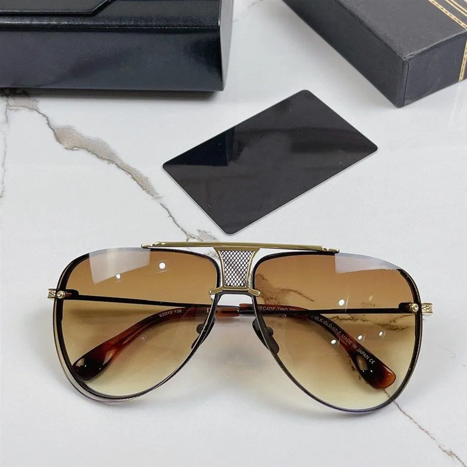 A Dita Decade Two Top Original Original High Quality Designer Sunglasses For Men Famous Fashionable Classic Retro Luxury Brand Eyeglass Fas299i