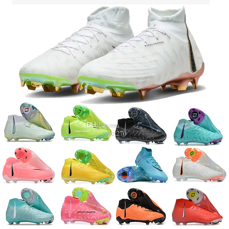 Phantom Luna Elite FG Firm-Ground Soccer Cleats United Ready Bright Crimson White Black Total Orange LIMITED EDITION White Shoes Guava Ice Luna Effect Football Boots