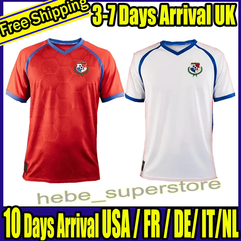 24 Panama Soccer Jerseys Panama National Team Jersey Carrasquilla Diaz Barceneas Home Red and Away White Shirt /24 Mens T-Shirts Football Uniform