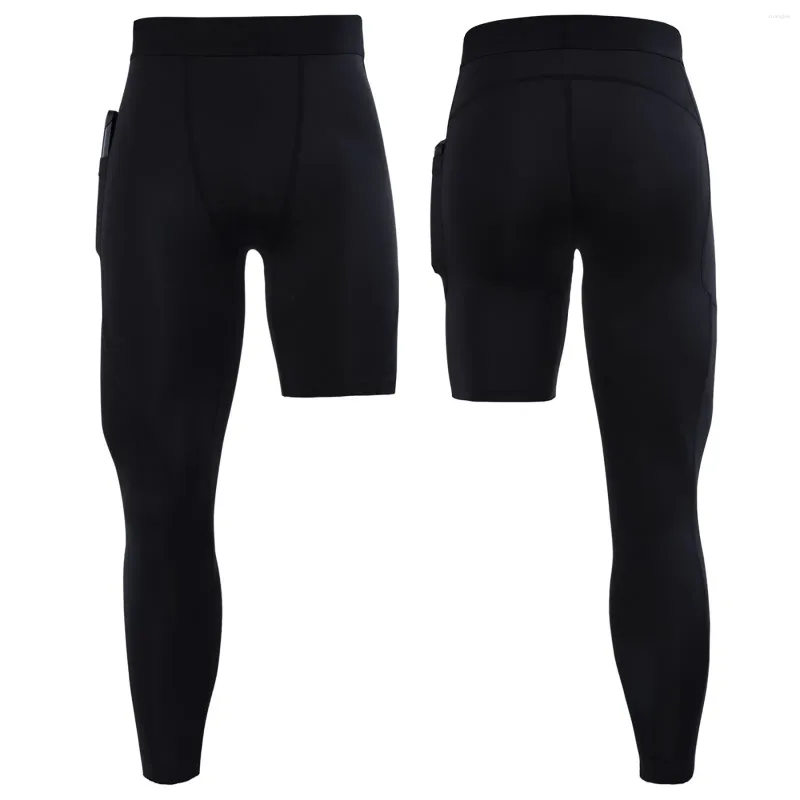 Herrenhosen Herbst und Winter Feste Farbe Elastizität Schnell trocknende Leggings Schweiß Basketball Herren Anzug junger Kleidung