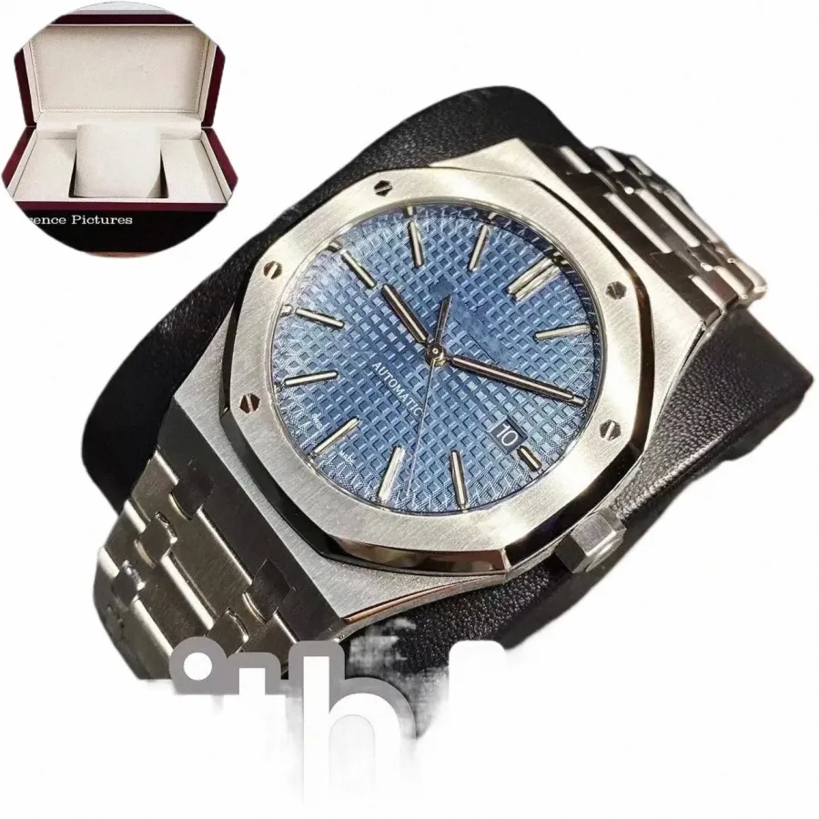 Watch Mens Orologi 15400 15500 Designer Watchs AUDEMAR DIAL de haute qualité 41 mm Mouvements automatiques Watchs en acier inoxydable Sapphire 2023 Luxu 34oe #
