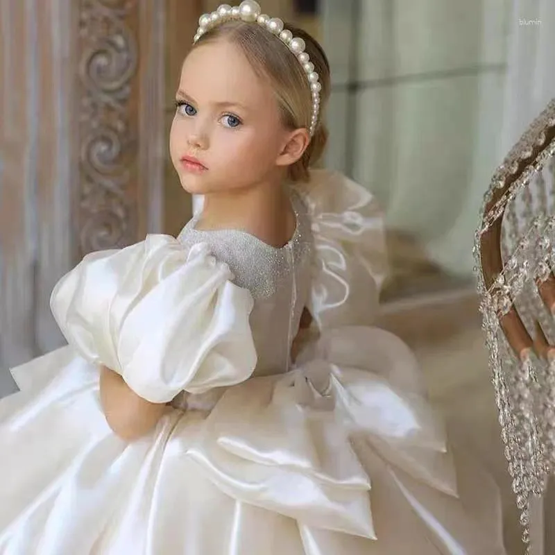Girl Dresses Spanish High Quality Girls Dress Flower For Weddings Kids Eid Classical