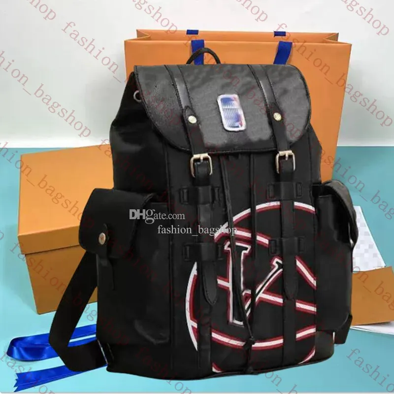 Designer Mens Backpack Christopher School Bag Basketbal Backpack Topkwaliteit Lederen reissport Buiten Backpacks Designer Grote Tassen Bookbag