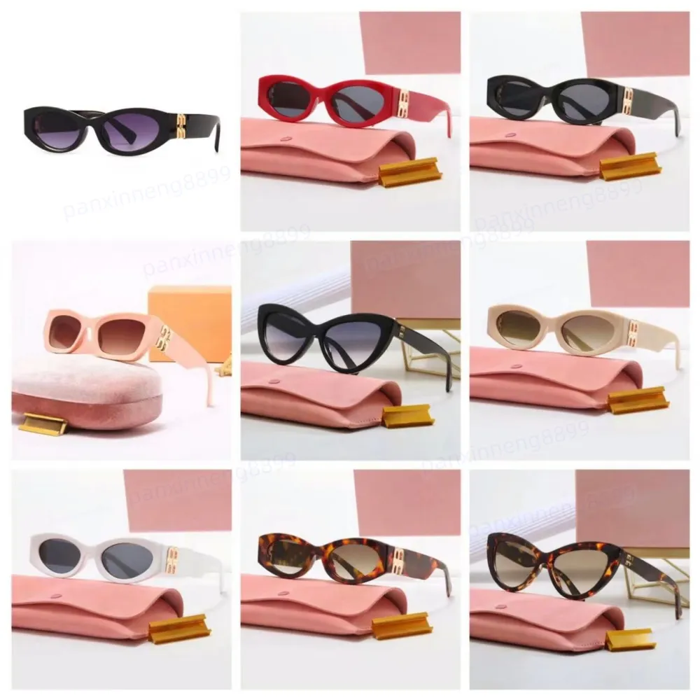Mode Sonnenbrille für Frauen Designer Sonnenbrille Männer Oval Frame Shades Sonnenbrille Katzenauge Luxus Lunette Damen Sonnenbrille Designer Casual Uv400