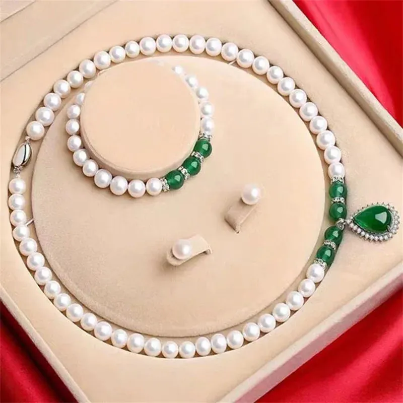 S925 Srebrny Naturalny naszyjnik perłowy dla kobiet, aby dać matce dziewczynie na Dzień Kobiet Dzień Matki Prezent urodzinowy 231222