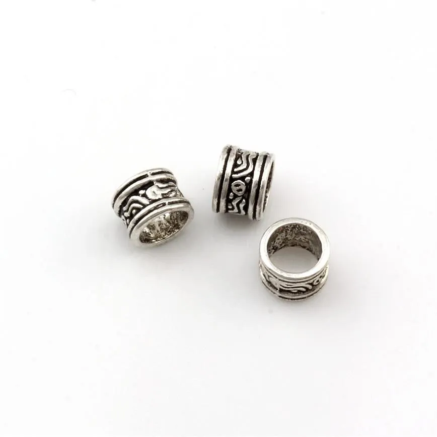 200pcs Lot Metal Loose Big Hole Spacer Beads For Jewelry Making Findings Bracelet Necklace DIY D-69222b