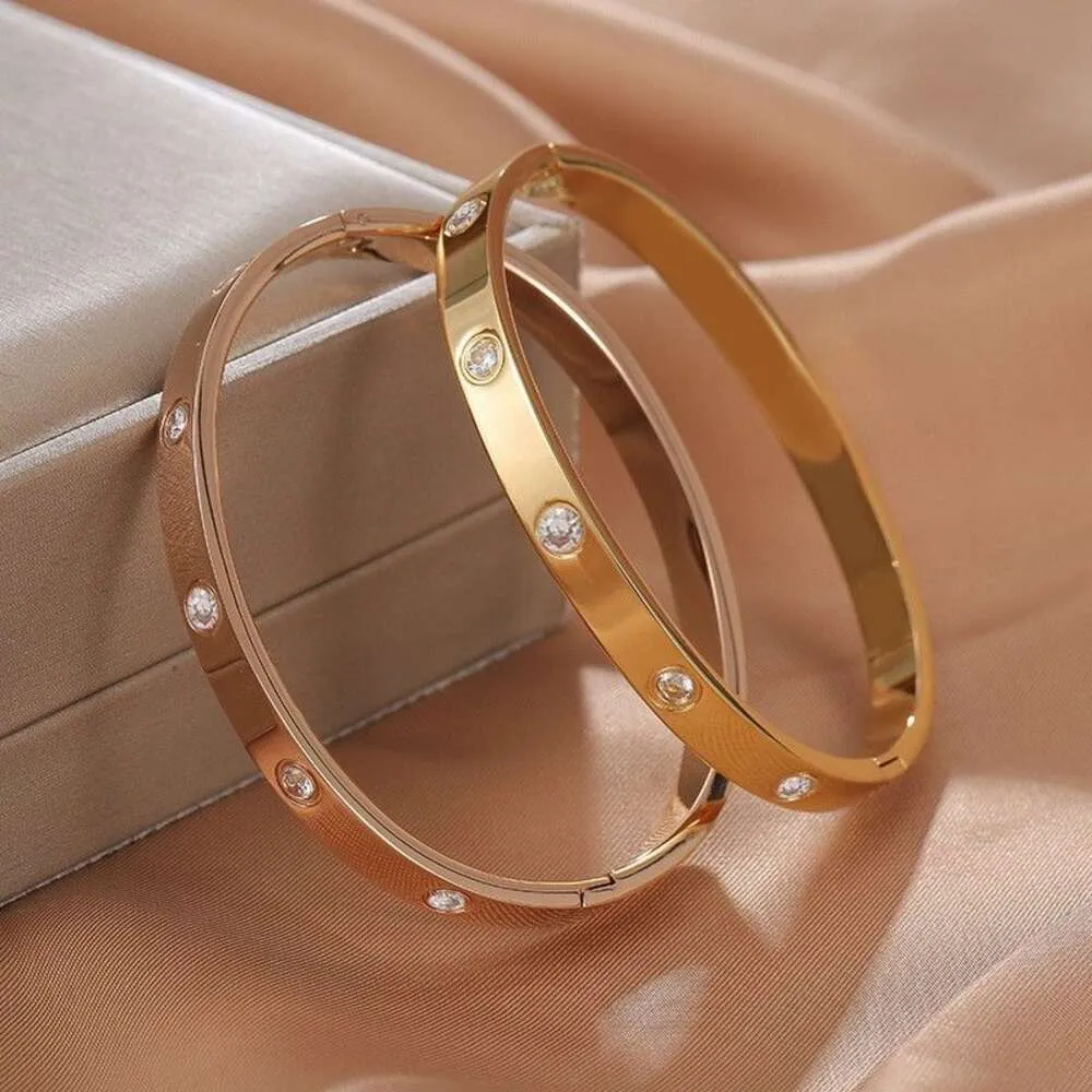 Designer clássico jóias moda coreano nonfading rosa ouro cheio de diamantes estrela pulseira highend simples namoradas jóias