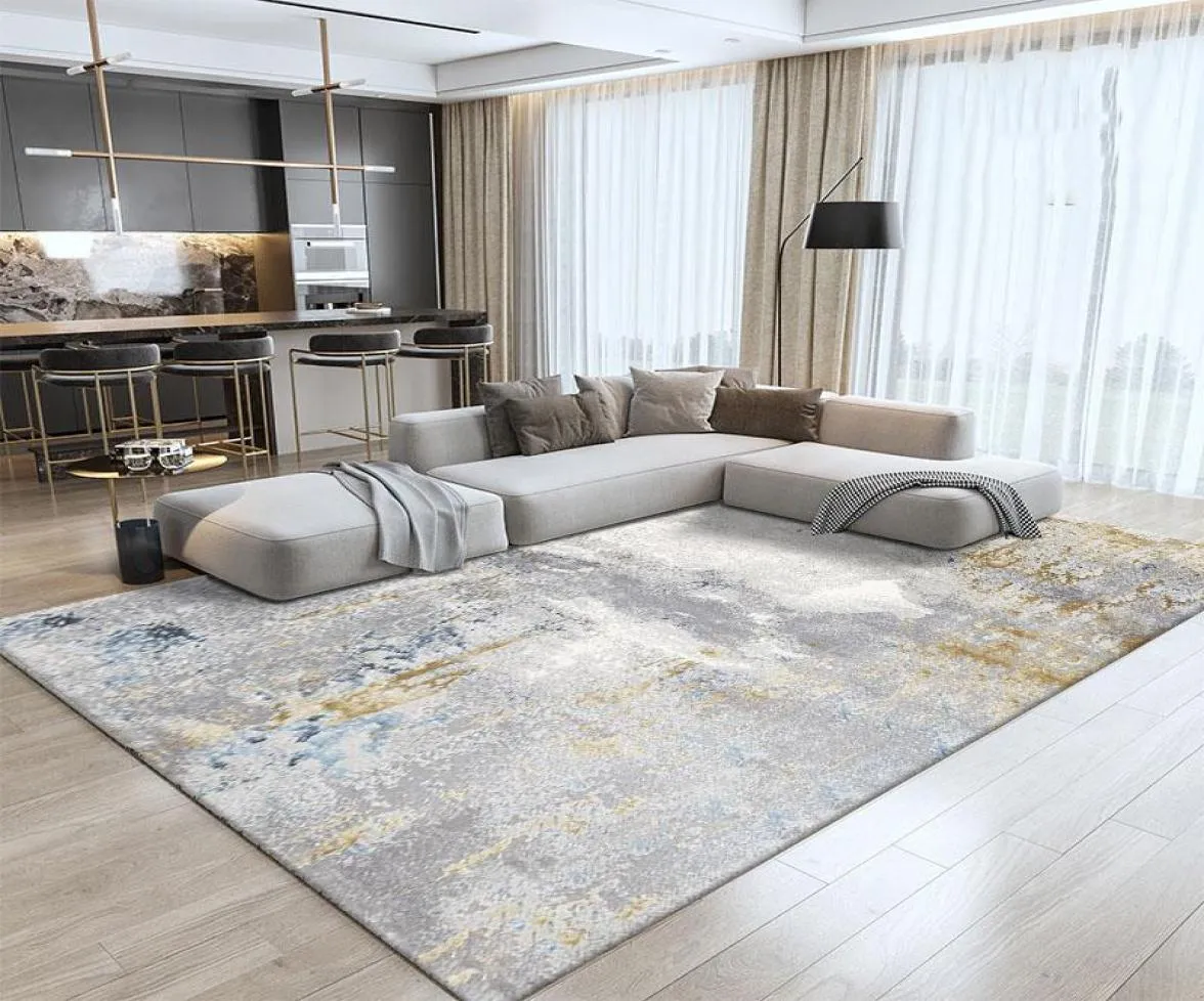Carpets Modern Light Luxury salon grand tapis abstrait maison pour la décoration de chambre à coucher canapé-basse tapis nordique d'étude nordique mat5362318
