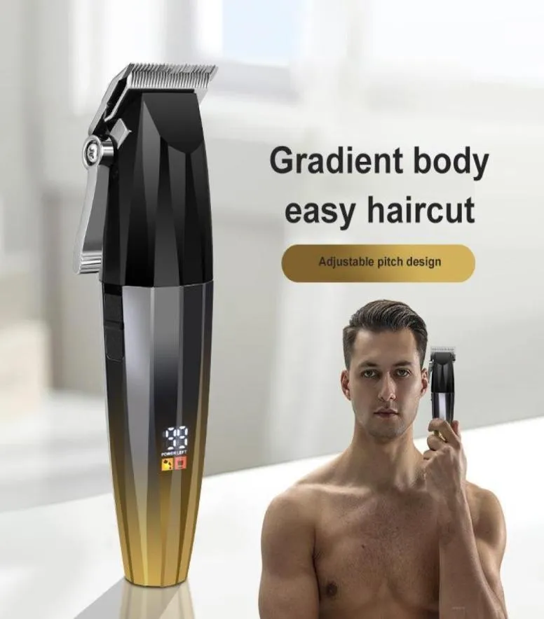 REUXI JM G10 DIAMOND SCARVING ELECTRIC CLIPPER LCD Afficher Huile Head Home Rasage Hair Self Aide Trimmer 2206232377594