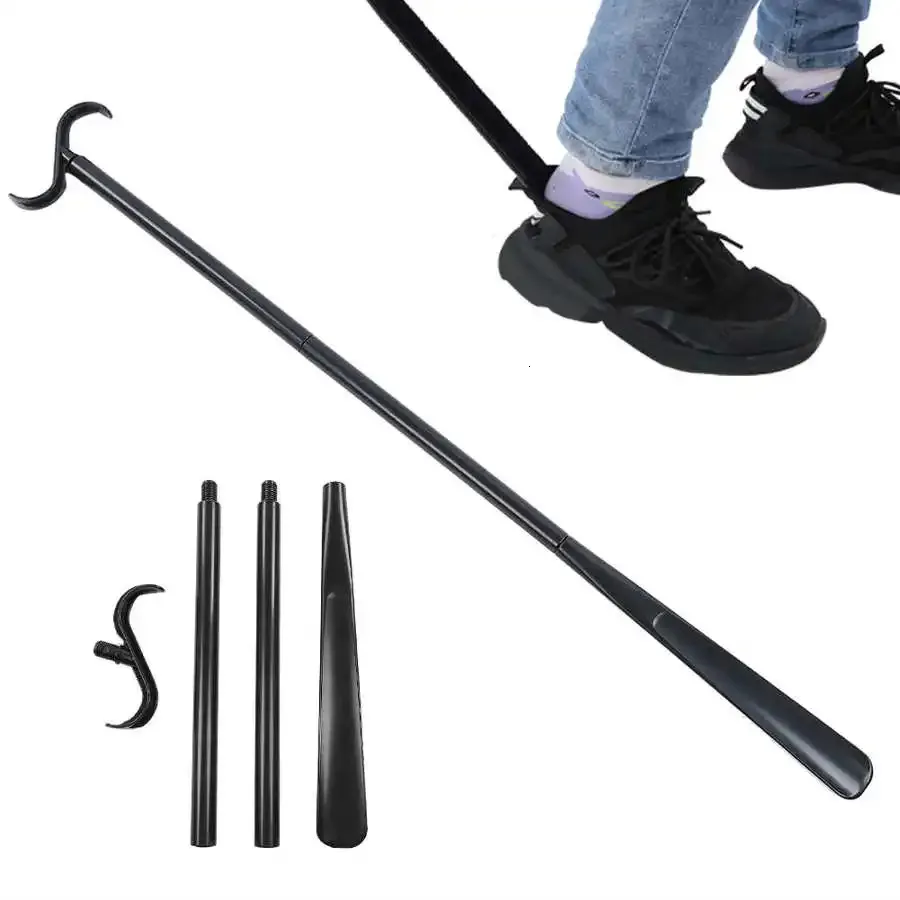 Detachable Long Dressing Stick Portable Shoes Socks Aids with Shoe Horn for Elderly Patients Pregnant Home Assist 231222