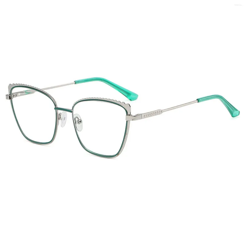 Sunglasses Women's Anti-Blue-Ray Glasses Stylish Metal Frame Wear Eyeglasses For Computer Playing Reading