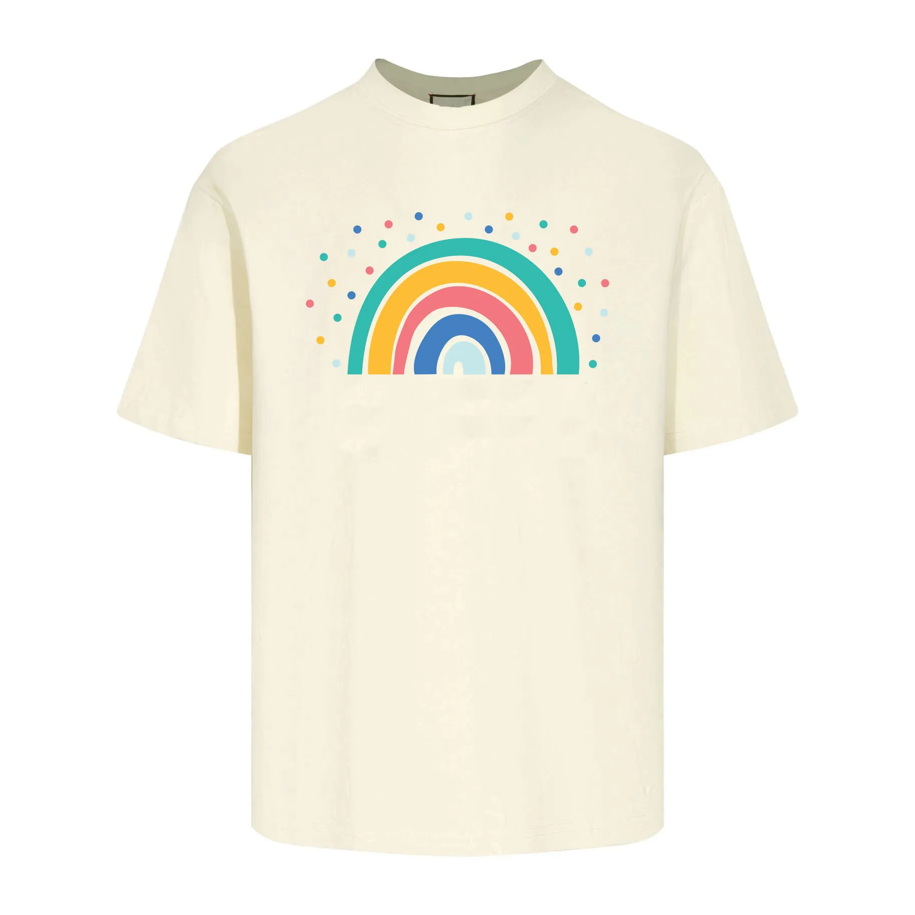 2024 Shirt Designazione più recente Design Fashion Print Rainbow Design US Timesta a maniche corte Tshirt di alta qualità Maglietta da uomo di lusso