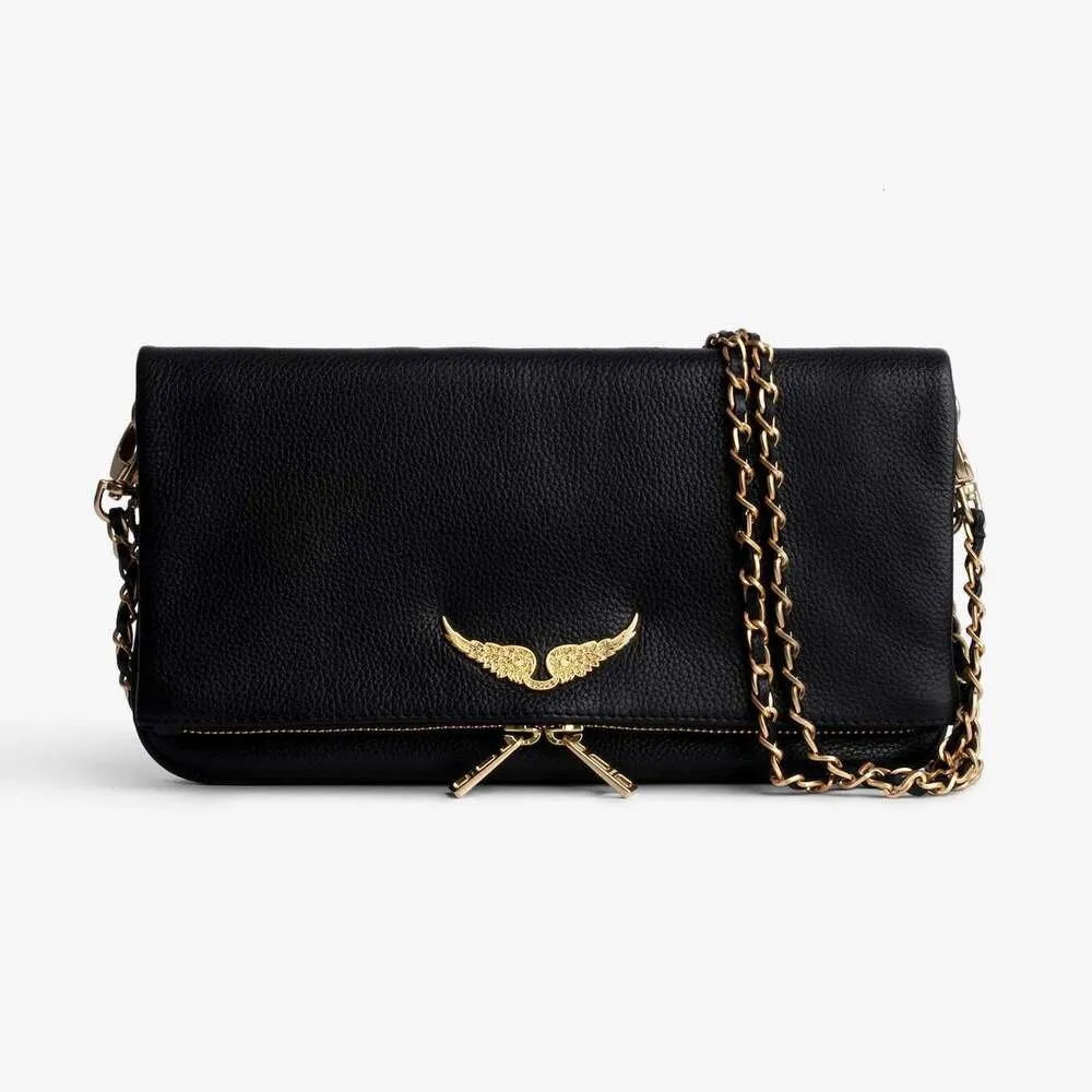 Крылья Zadig Voltaire Golden Winged Women's Women's Chain Simbag Single Sucks Sags Crossbody Handheld Bag Сумка конверт сцепление сумочка для покупок тота