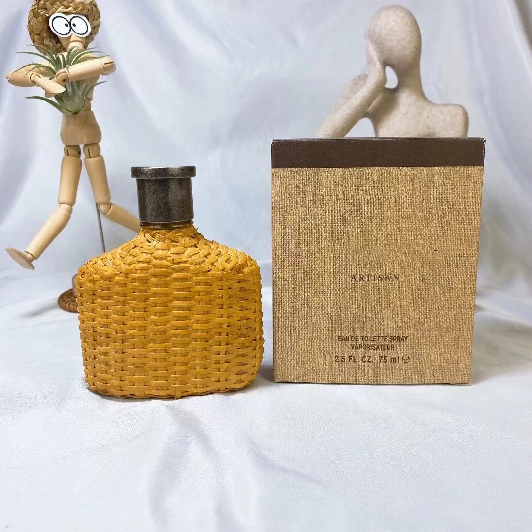 Perfumes Fragrances For Men Men Cologne Designer Perfume 75ML Eau De Toilette Spary Vaporisateur John Fragrance Yellow Rattan Art Light Perfume Original Quality