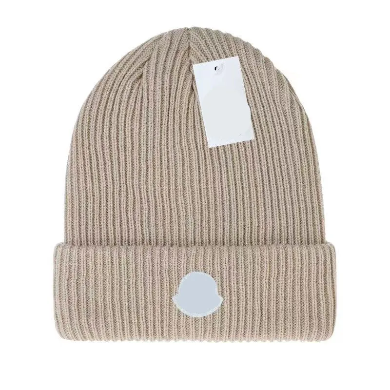 Monclair Beanie Designer Beanie Hats for Men for Men冬のデザイナーhat Bonnet Sun Winter Warm Warm Basecap Cashmere Yarn Dyed Striped Fited hat