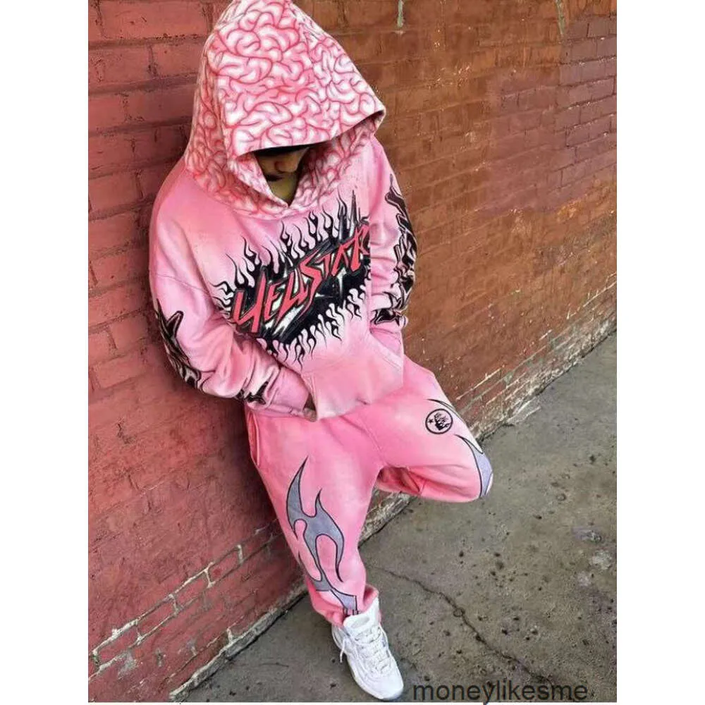 Designer pour hommes Hoodies Sweatshirts Sweatshirts de haute qualité VellStar Pink High Color imprimé Unisexe Pantalon Pantalon