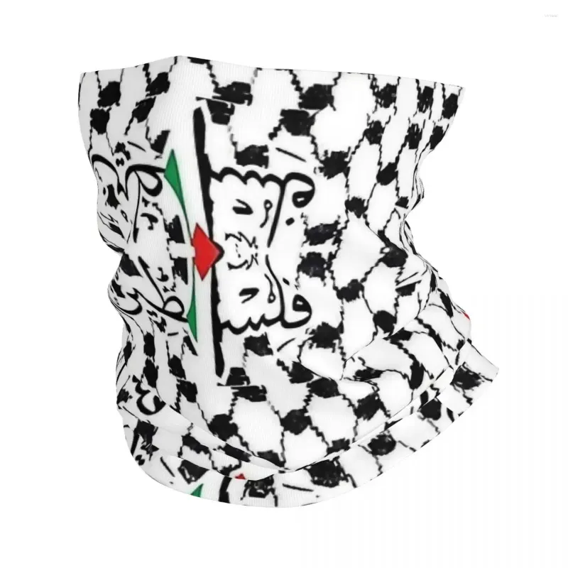 Scarves Palestine Arabic Palestinian Flag Bandana Neck Gaiter Printed Balaclavas Wrap Scarf Warm Headwear Fishing For Men Adult Winter