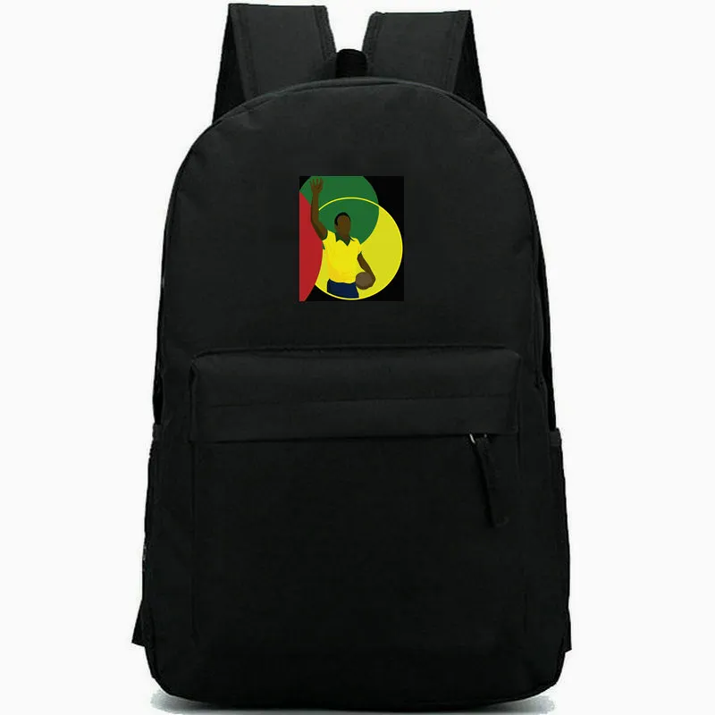 Пеле рюкзак o rei do futebol day pack football king school bag sport print rucksack rucksack sport school back на открытом воздухе.