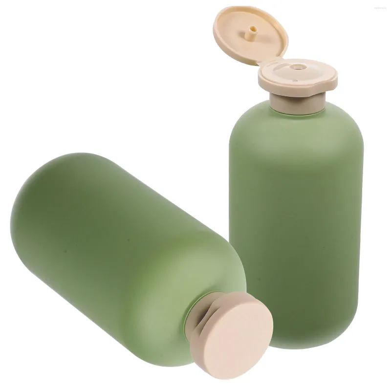 Liquid Soap Dispenser 2 PCS Dusch Gel Bottle Squeeze -flaskor med Flip Cap nödvändig Body Lotion toalettartiklar